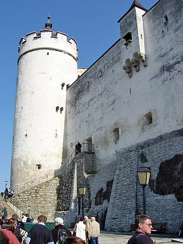 Die Mauern der Festung Hohensalzburg