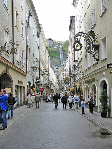 Die Haupteinkaufsstraße in Salzburg - Salzburger Land (Salzburg)