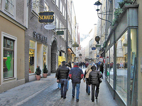 Die Haupteinkaufsstraße in Salzburg - Salzburger Land (Salzburg)